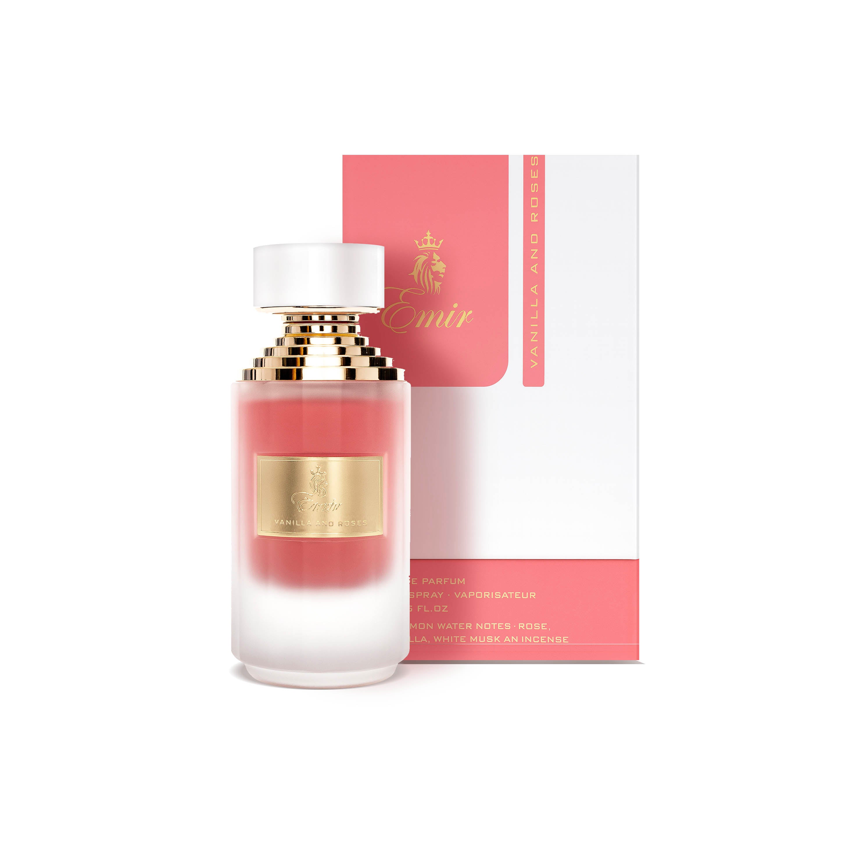 Parfum Vanille et Rose Emir bouteille